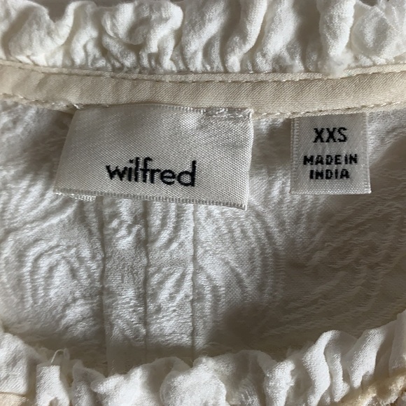 Aritzia Wilfred XXS oversized burn out ivory sheath dress wedding boho l… - Picture 7 of 10